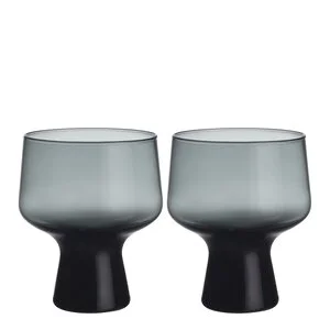 Solare glass på fot 29 cl 2 stk stålgrå v:9851477