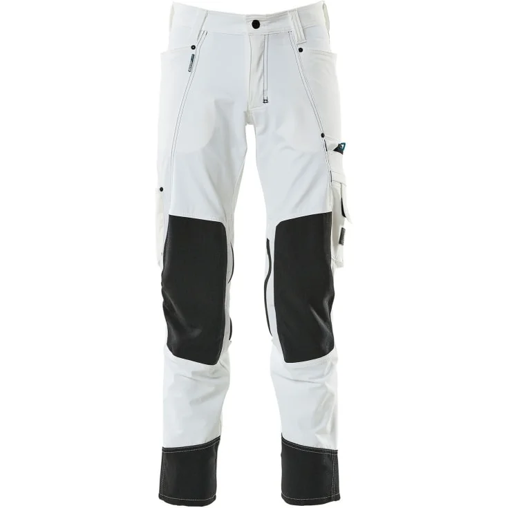 Mascot Advanced arbeidsbukser med stretch, hvit, str. 82C42 | 17179-311-06_82C42