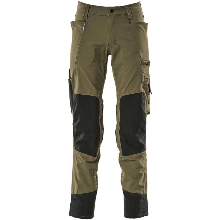 Mascot Advanced arbeidsbukser med stretch, grønn, str. 82C66 | 17179-311-33_82C66 Mascot Advanced arbeidsbukser med stretch, grønn, str. 82C66 | 17179-311-33_82C66