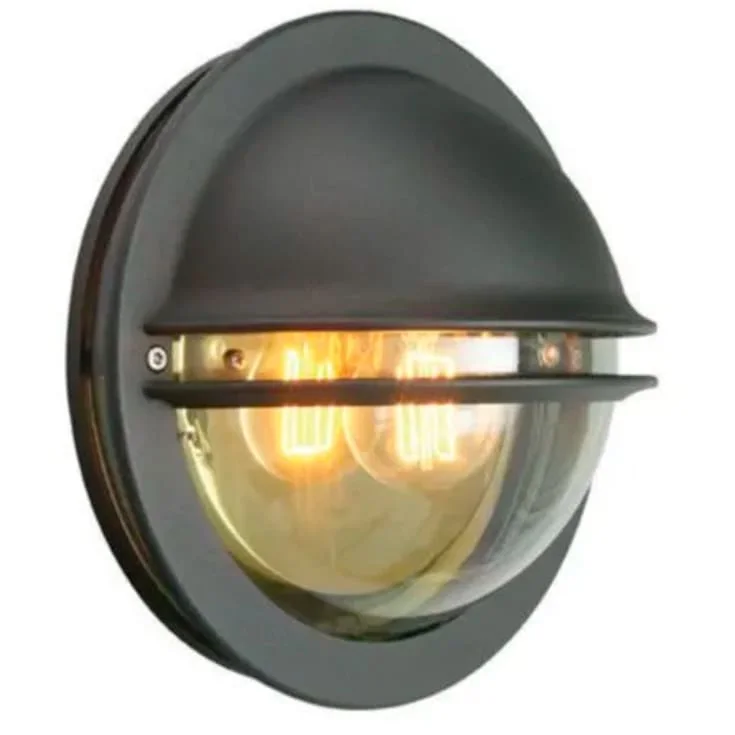 Norlys Berlin vegglampe, LED max 9W, klar polykarbonat, sort | 3185309