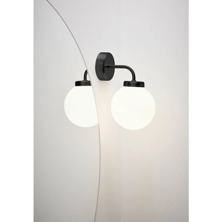 Hafa Globe vegglampe, matt sort | 1267241
