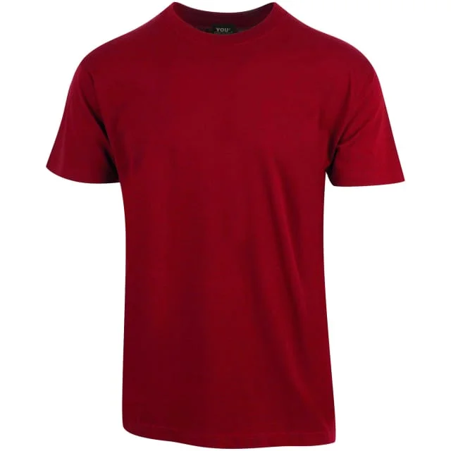 YOU Classic t-skjorte, mørkerød, str. XS | 1500-270_XS