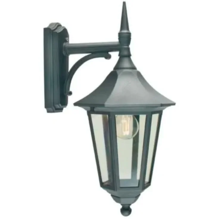 Norlys Modena vegglampe, LED max 9W, klart glass, sort | 3183028