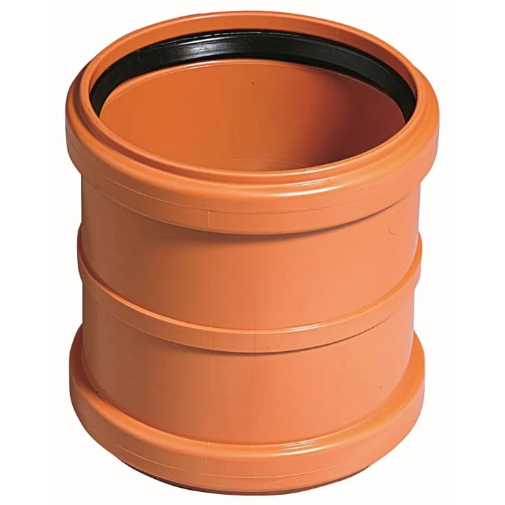 Kloakk dobbelmuffe PVC – 110 mm | 220515