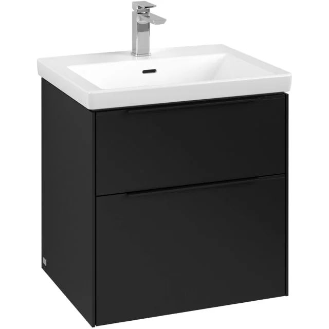 Villeroy & Boch Subway 3.0 servantskap, 57,2×57,6 cm, svart | C57801VL