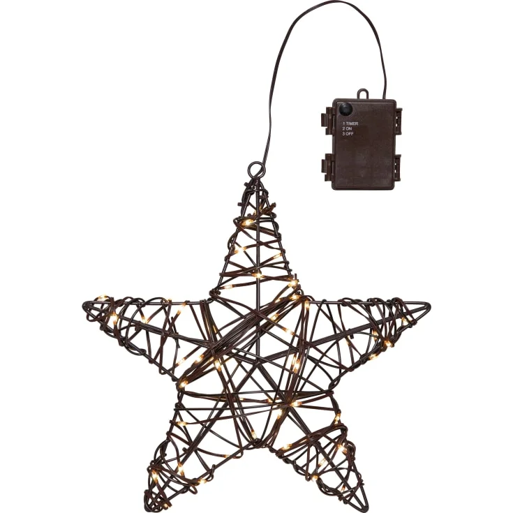 Star Trading Vicke stjerne med lys, batteri, 30 cm | 860-57