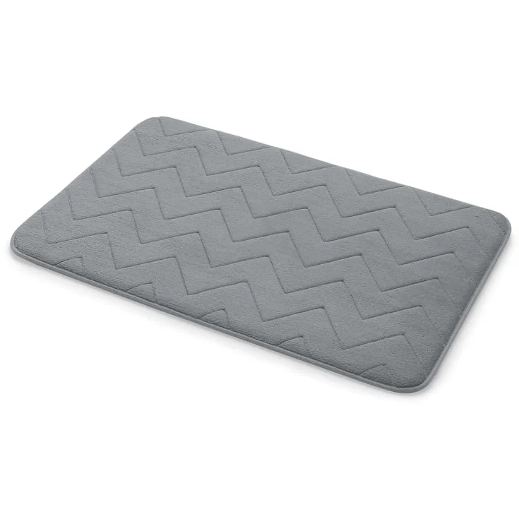 Hefe Mousse badematte, 50x80 cm, grå | 96MS5080089